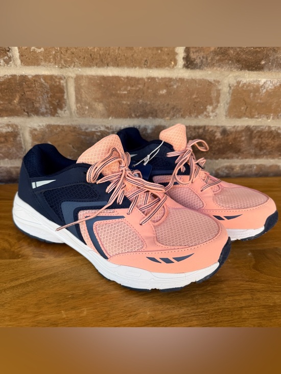 Dr. Scholl's Shoes - Dr. Scholl's Peach Pink and Navy Women's Athletic Sneakers